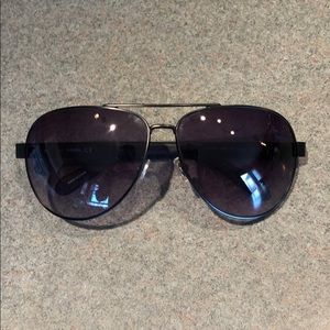 Fossil Black Aviator Sunglasses
